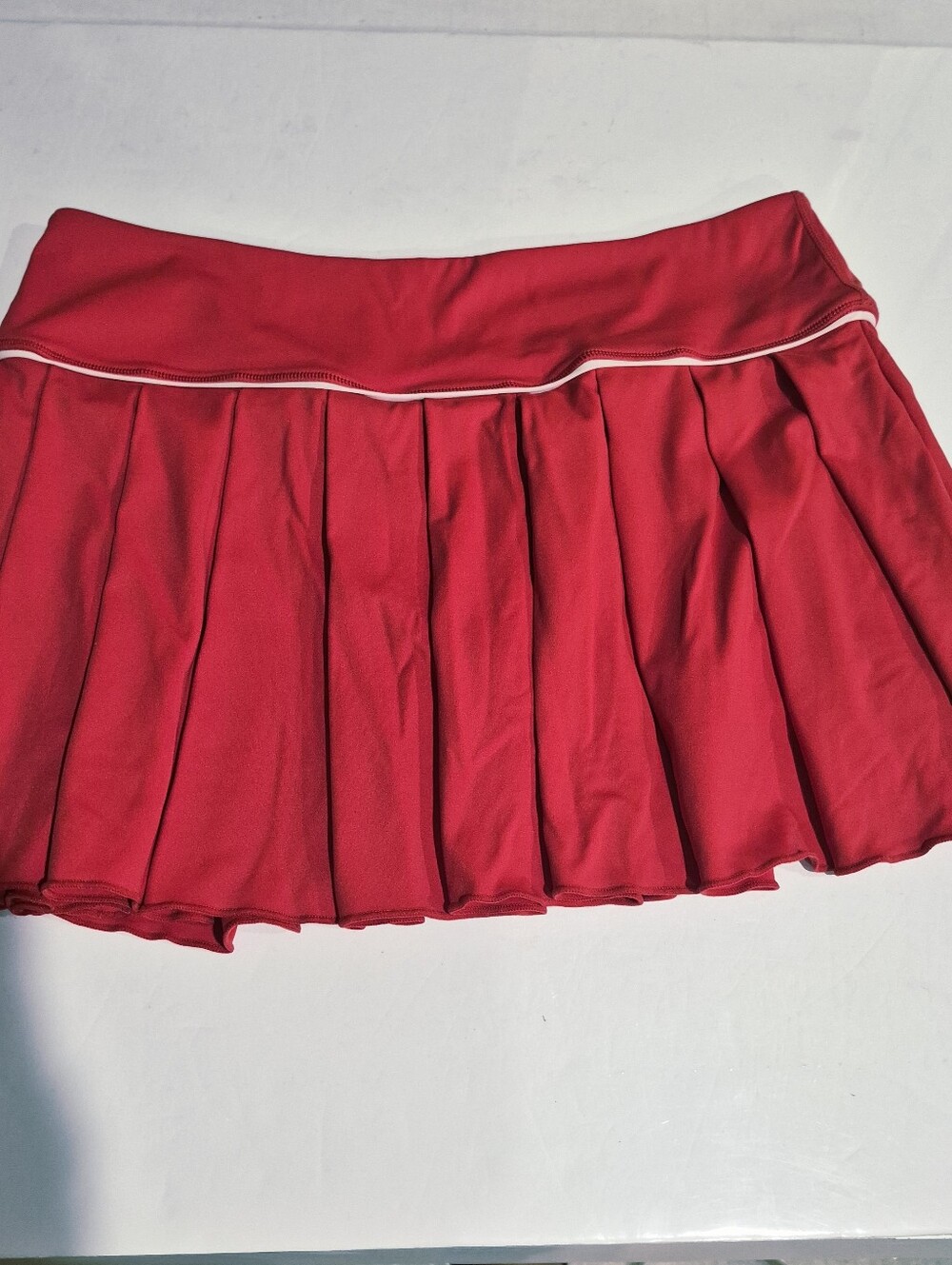 AS RIVIVAL Red Pleated Skort Size XL